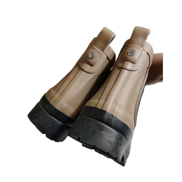 Barbour Mallow Chelsea Rain Boots Men's Size 8 Putty Rubber Waterproof - Picture 6 of 11